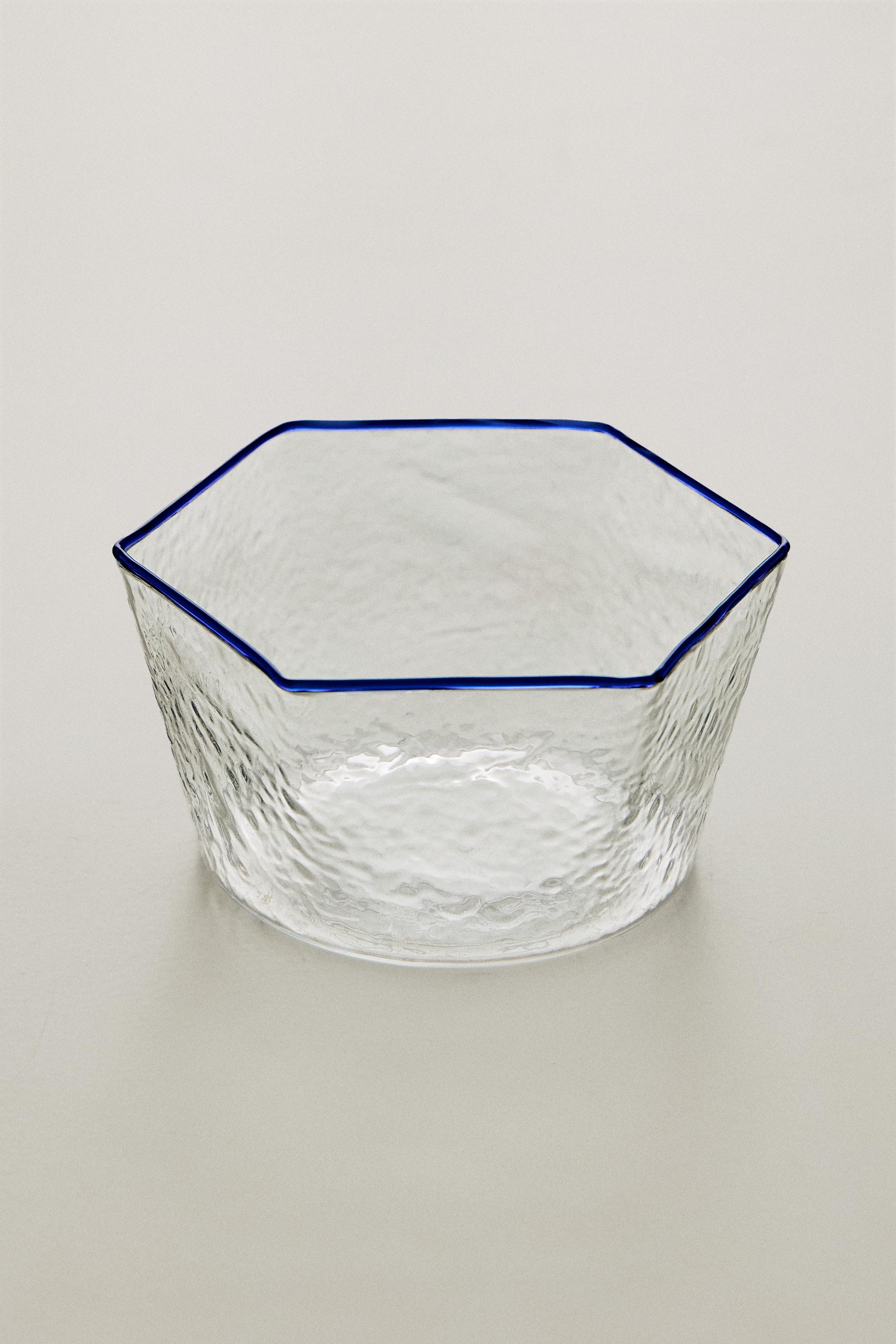 HEXAGONAL BOROSILICATE GLASS BOWL